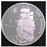 1992 NEIUE SILVER 5 DOLLARS PROOF
