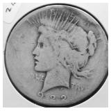 1922 PEACE DOLLAR AG
