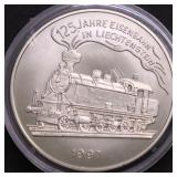 1997 LIECHTENSTEIN 5 EURO   GEM NOT SILVER
