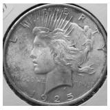 1925 PEACE DOLLAR AU