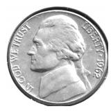 1962 D GEM BU JEFFERSON NICKEL