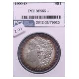 1900 O PCI MS65 + TONER MORGAN DOLLAR
