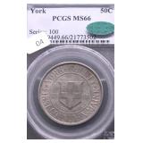 1936 YORK PCGS MS66 CAC HALF DOLLAR