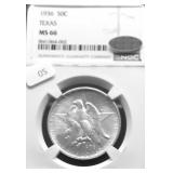 1936 TEXAS NGC MS66 CAC HALF DOLLAR