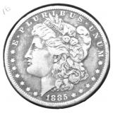 1885 O MORGAN DOLLAR VF
