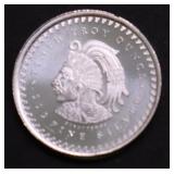 1/10 OZ .999 SILVER AZTEC SILVER ROUND