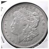 1921 D MORGAN DOLLAR AU