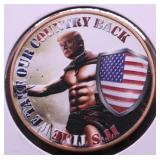1 OZ .999 COPPER COLORIZED ROUND