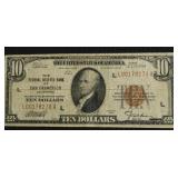 1929 10 $ NATIONAL CURREENCY NOTE VF