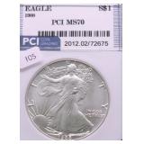 1988 PCI MS 70 SILVER EAGLE