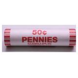 GEM RED 2025 D ROLL OF LINCOLN CENTS