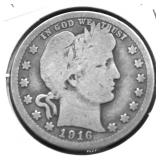 1916 D BARBER QUARTER G