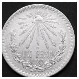 1925 CHOICE BU MEXICO SILVER PESO