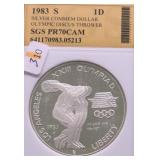 1983 S PROOF OLYMPIC SILVER DOLLAR