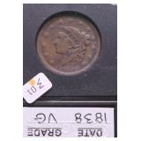 1838 LARGE CETN VF