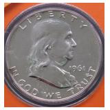 1961 PROOF FRANKLIN HALF DOLLAR