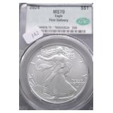 2024 CAC MS70 SILVER EAGLE