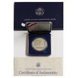 PROOF CONSTITUTION SILVER DOLLAR W BOX PAPERS