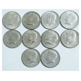 10 40 % SILVER HALF DOLLARS