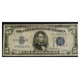 5 DOLLAR SILVER CERTIFICATE VF