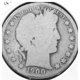 1900 O BARBER HALF DOLLAR G