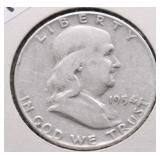 1954 D FRANKLIN HALF DOLLAR F