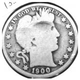 1900 BARBER HALF DOLLAR G