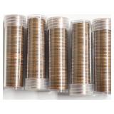 5 ROLLS OF LINCOLN CENTS
