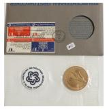 FIRST DAY COVER BICENTENNIAL MEDAL