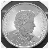 1/2 OZ .9999 SILVER CANADA FALCON GEM