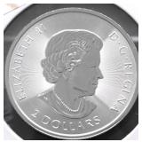 1/2 OZ .9999 SILVER CANADA FALCON GEM