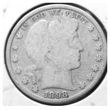 1898 BARBER HALF DOLLAR AG