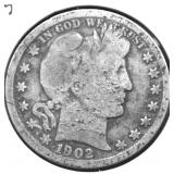 1902 O BARBER HALF DOLLAR G