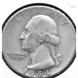 1944 WASHINGTON QUARTER VF
