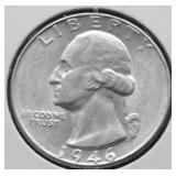 1946 CHOICE BU WASHINGTON QUARTER
