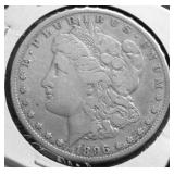 1896 S MORGAN DOLLAR VF