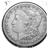 1901 S MORGAN DOLLAR XF