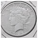 1923 S PEACE DOLLAR VF