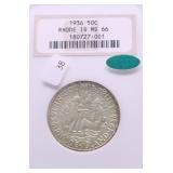 1936 NGC MS66 CAC RHODE ISLAND HALF DOLLAR