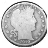 1910 S BARBER HALF DOLLAR G