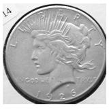 1926 PEACE DOLLAR AU