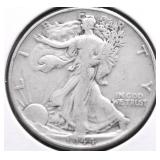 1944 WALKING HALF DOLLAR F