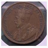 1917 CANADA LARGE CENT VF