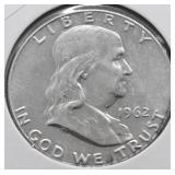 1962 CHOICE BU FRANKLIN HALF DOLLAR
