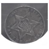 1862 3 CENT PIECE XF