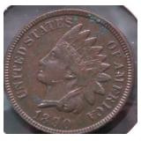 1890 INDIAN HEAD CENT AU