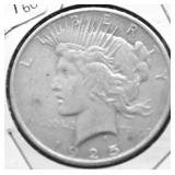 1925 PEACE DOLLAR AU