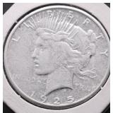 1925 S PEACE DOLLAR F