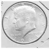 1964 GEM BU KENNEDY HALF DOLLAR