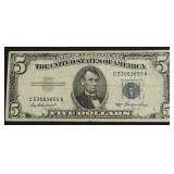 5 DOLLAR SILVER CERTIFICATE VF